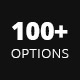 100+ options